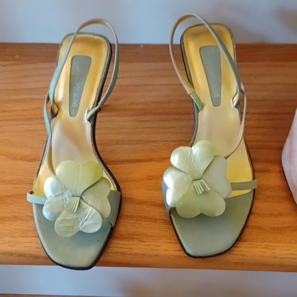 Lime green fancy shoes